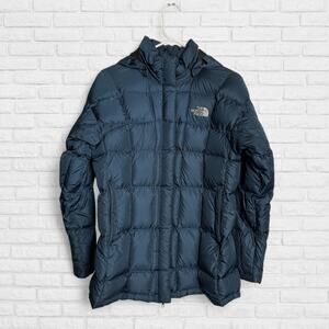 North Face Jacket Womens Small Hooded 600 Down Puffer Parka Winter Warm Coat